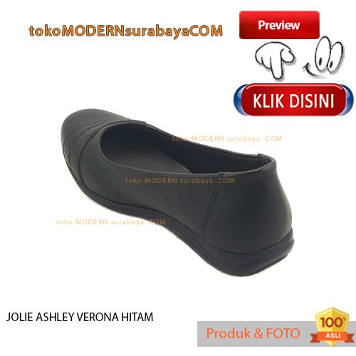 JOLIE ASHLEY VERONA HITAM sepatu wanita sepatu pantofel