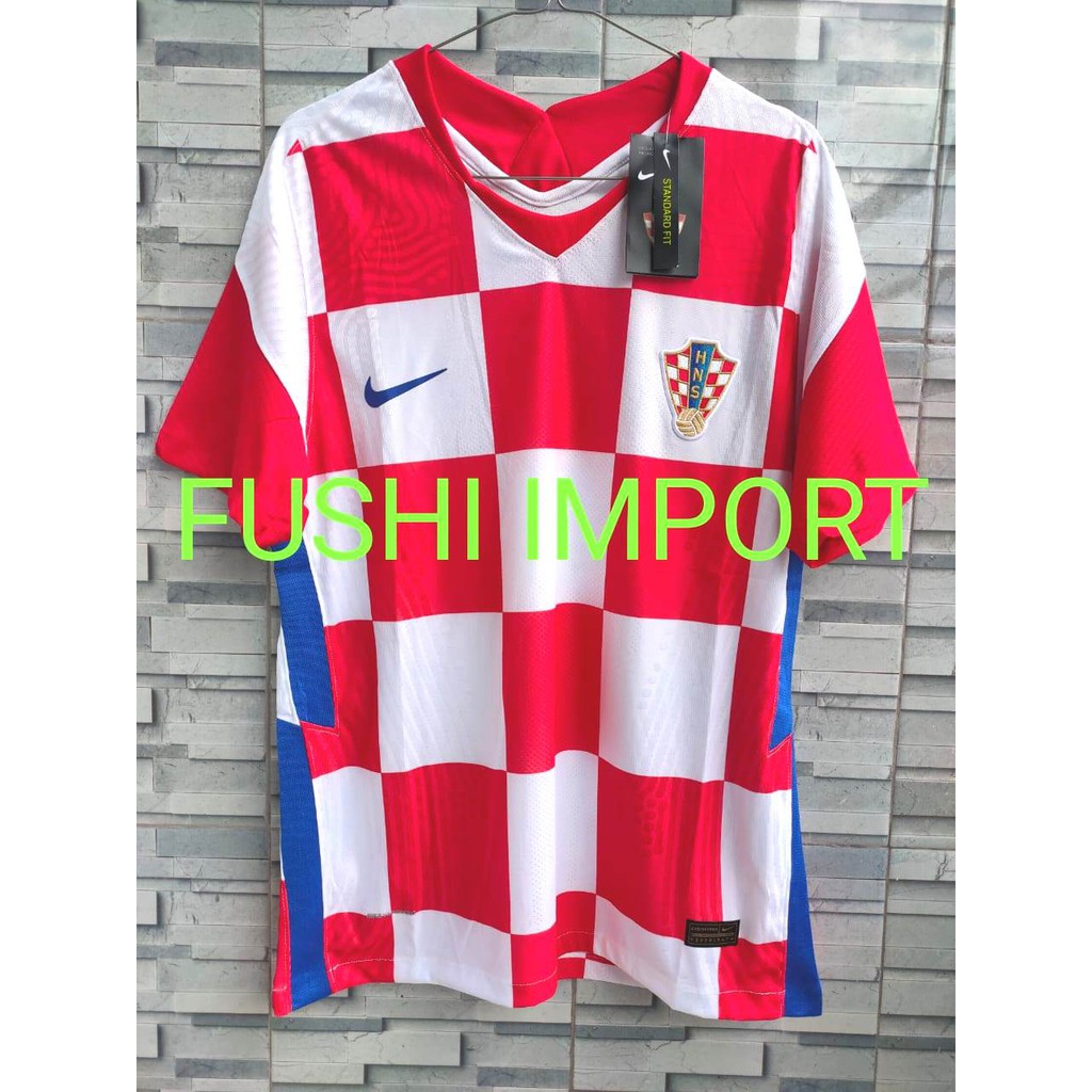 HQ PLAYER ISSUE - JERSEY BOLA KROASIA HOME EURO CUP 2021 VAPORKNIT HIGH QUALITY IMPORT