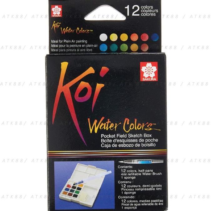 

TERBARUU!! Sakura Koi Watercolors Pocket Field Sketch Box - 12 PROMO