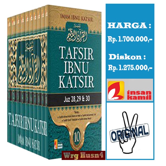 Buku Tafsir Ibnu Katsir Set 10 Jilid