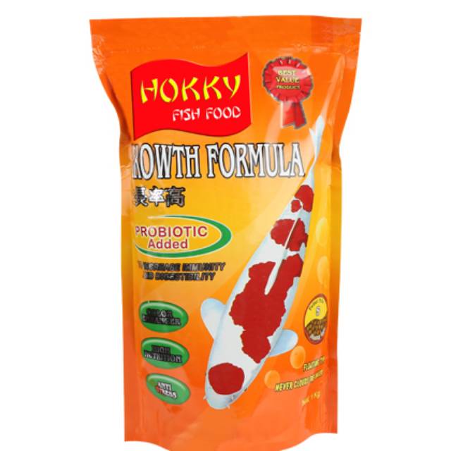 [promo!!] HOKKY FISH FOOD GROWTH FORMULA 1KG makanan ikan koi dsb