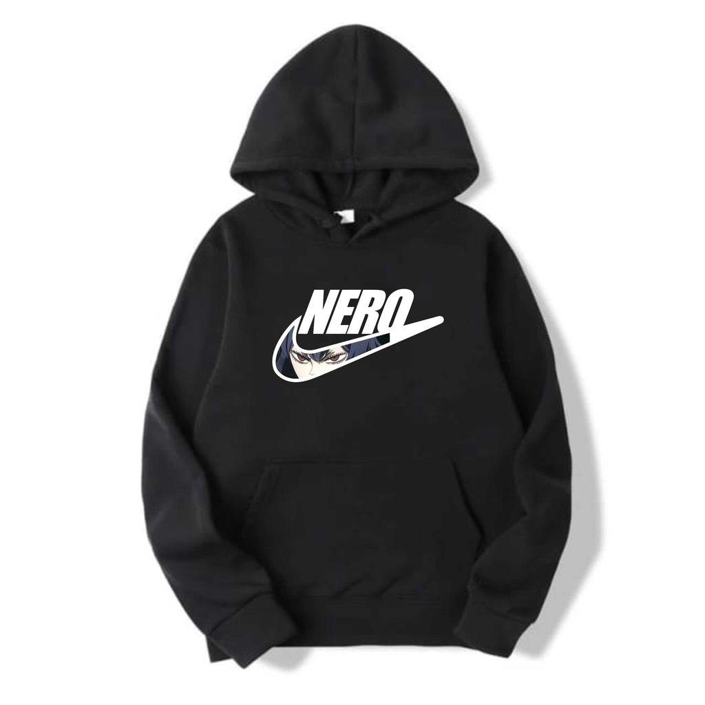 NERO Jumper Hoodie II NERO Sweater Hoodie II Sweter Oblong Topi SIZE M - XL ( Pria &amp; Wanita / Anak &amp; Dewasa )