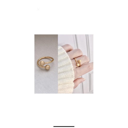 Cincin Titanium Boba Spiral Fashion Wanita