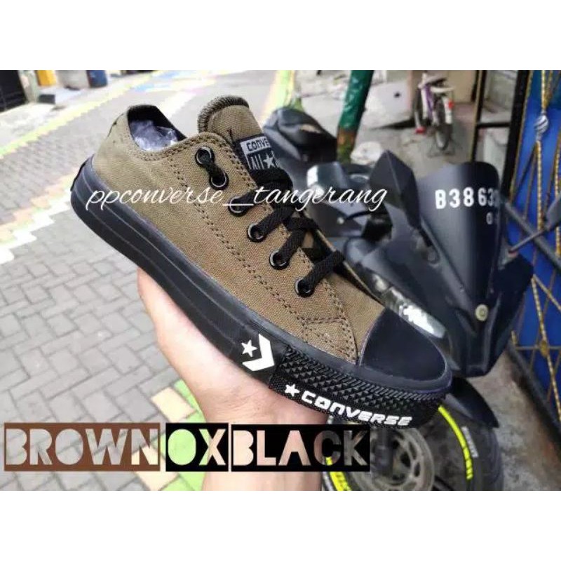 Converse Chuck Taylor New Release Undefeated Low Pendek Putih ox Black