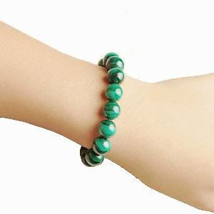 Gelang Batu Natural Malachite Aneka Diameter 6mm 8mm 10mm 12mm Top Quality