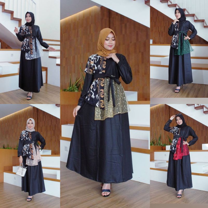 NEW ARRIVAL GAMIS TiLE MUTIARA TERBARU MOTIF SONGKET TENUN KATUN TOYOBA