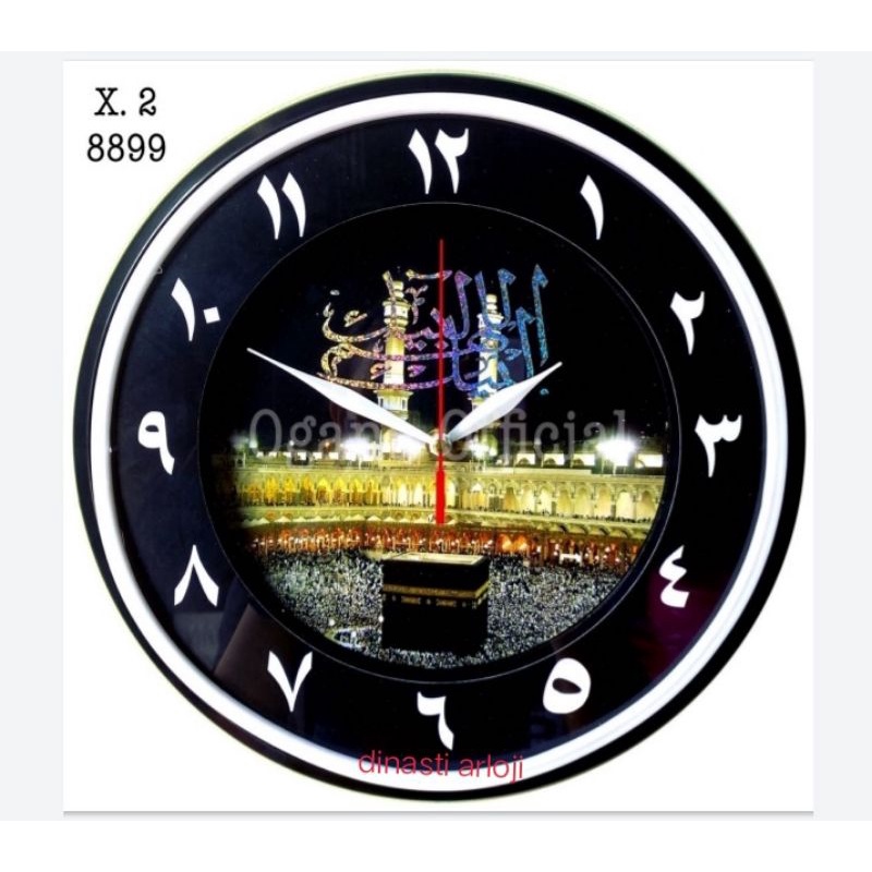 jam dinding merk ogana kaligrafi type 8899