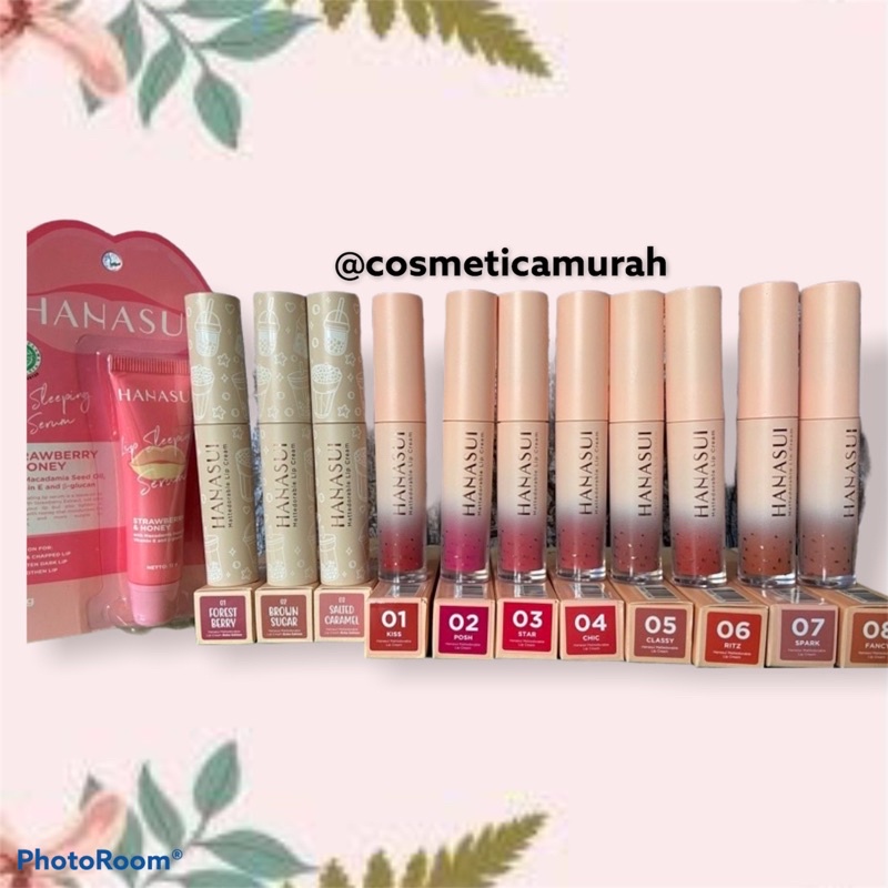 (ce,ux) HANASUI MATTEDORABLE BOBA EDITION - LIPCREAM MATTE HANASUI BOBA - MATTE LIP BOBA