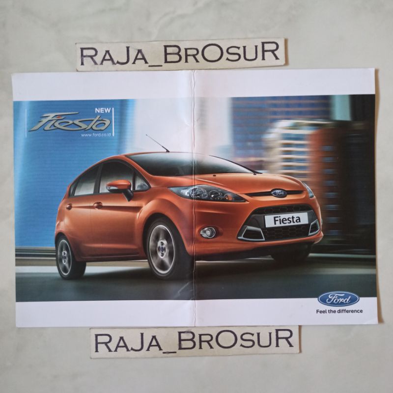 Poster brosur katalog flyer Ford Fiesta 2012