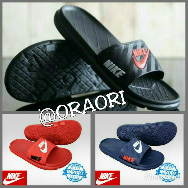 Sandal Nike  Benassi  IMPORT Grade Ori | Sepatu Nike | Sandal Nike