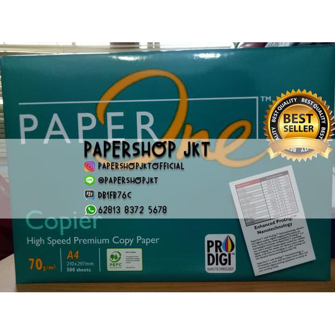 

ILARISl TERMURAH!!! Kertas PAPERONE A4 70 Gram Office Paper Print