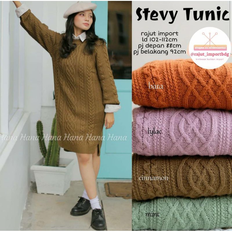 Tunik Rajut Import Ori Premium Free Size To XXL