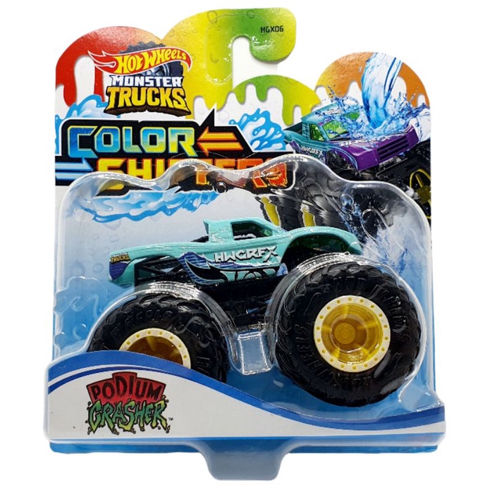 Hot Wheels Monster Trucks Color Shifters Monster Truck Bone Shaker Original Mattel Hotwheels