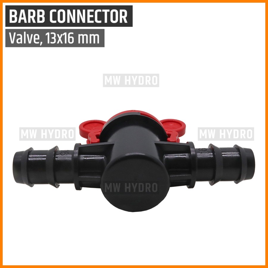 Barb Valve / Stop Kran Selang PE 13 mm / 16 mm