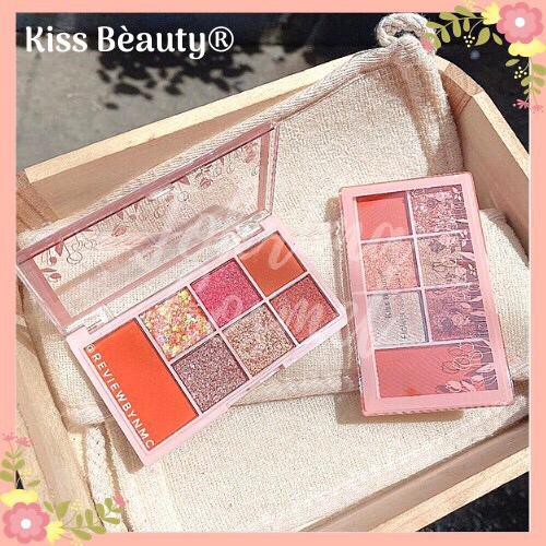 (CYBER) COD TERBARU TERMURAH EYESHADOW KISS BEAUTY FLOWERS MAKEUP PALETTE