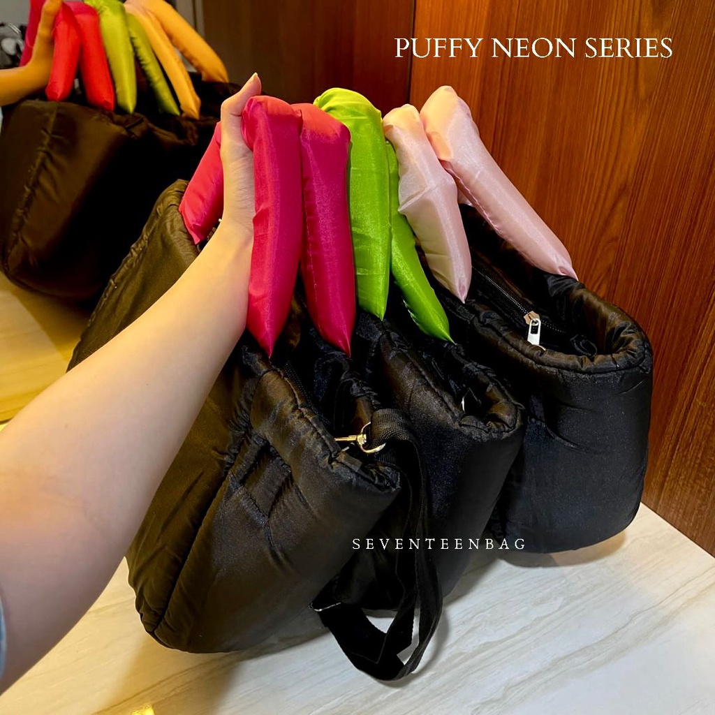 PUFFY NEON SERIES l TAS SELEMPANG WANITA - SEVENTEENBAGS SVN17272