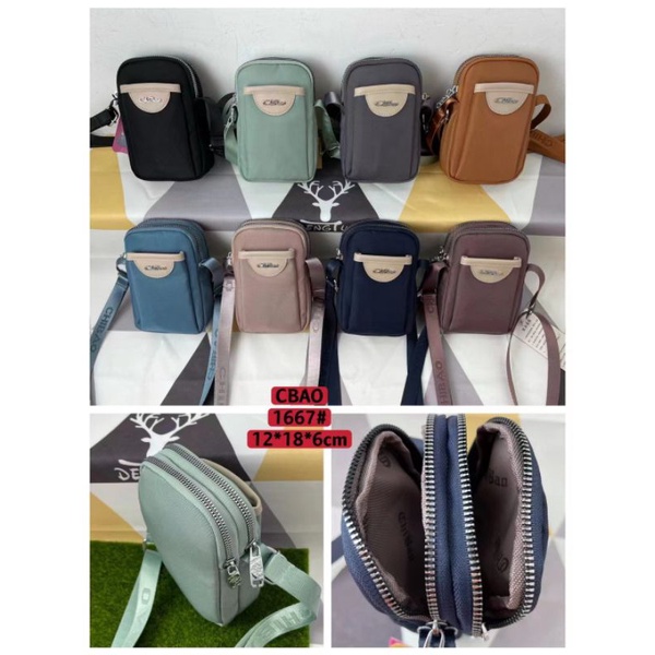 Chibao New Tas Selempang Hp Wanita Original Import Kanvas 1667