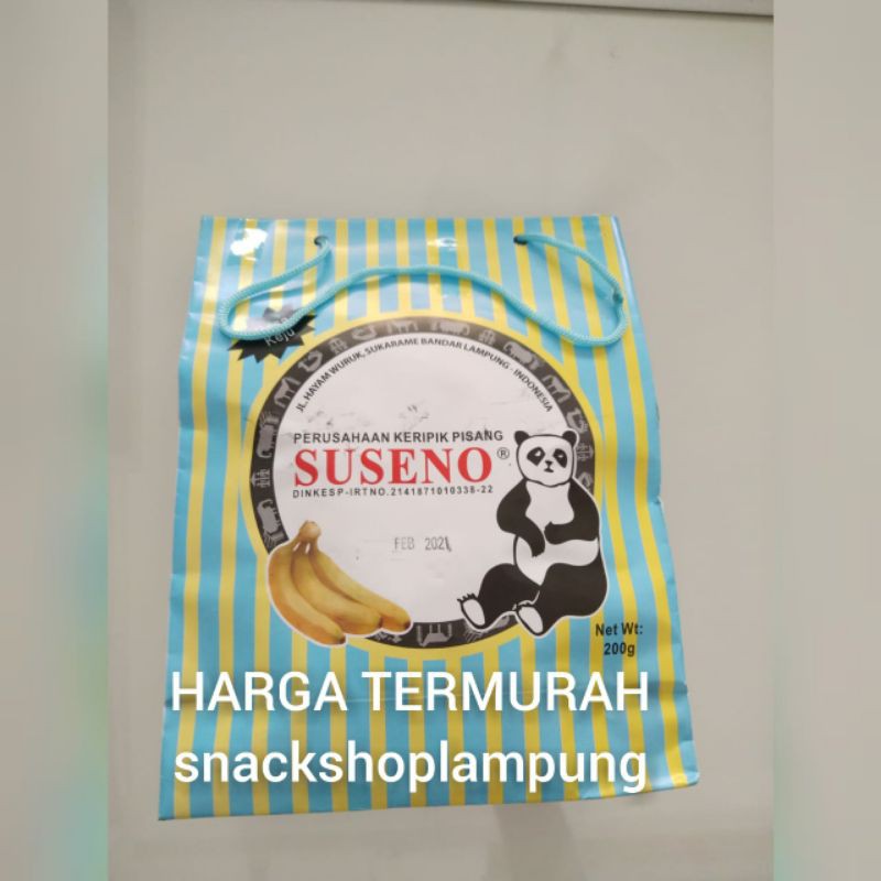 TERMURAH Keripik Pisang Suseno Ambon Manis dan Coklat Panda 200gr Paling Enak Wajib Coba