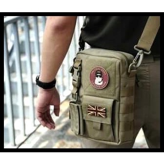 Tas Slempang Army Tactical Outdoor Military Bag 6 Warna Cordura Import