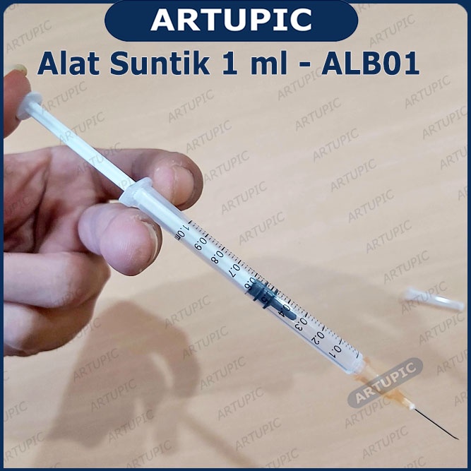 Alat Suntik Spuit 1 ml ALB01 Spet Spuid Suntikan Hewan Syringe Tinta Jarum Suntik 1cc 1ml