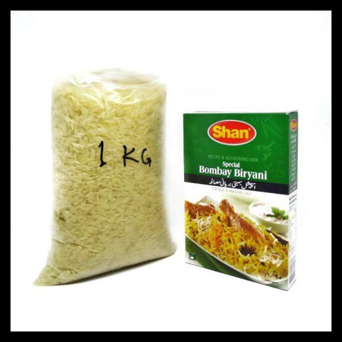 

PASTI READY BERAS BASMATI 1KG + BUMBU SHAN BIRYANI EXP 2022