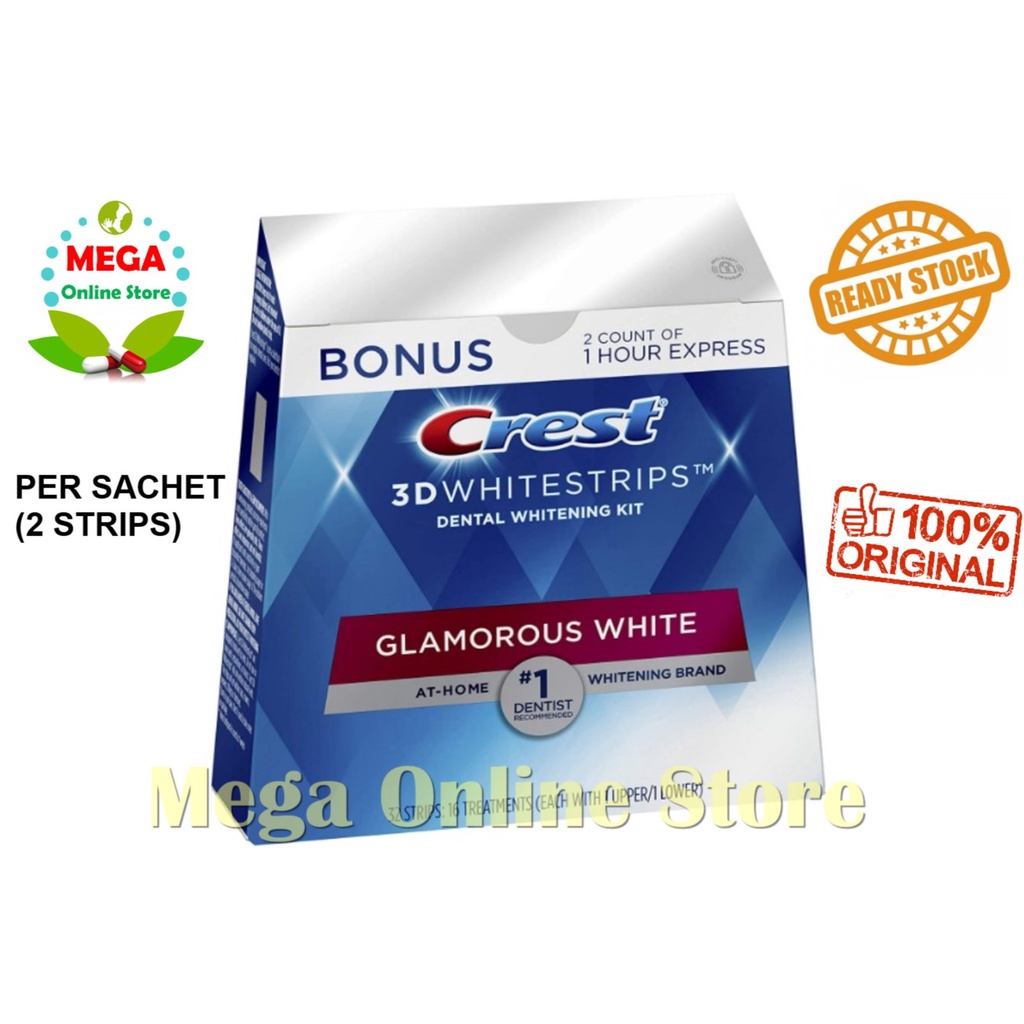 Crest 3D Whitestrips Dental Whitening Kit - Per Sachet