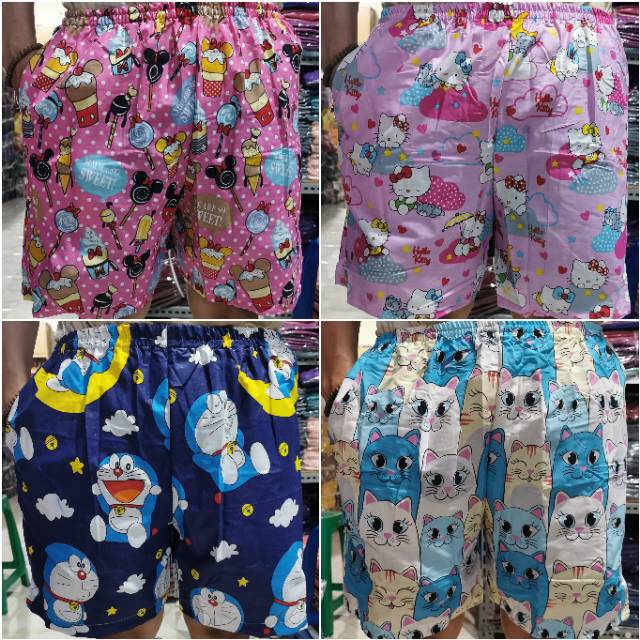 ISANNY ALL SIZE CELANA SANTAI RANDOM/CELANA PENDEK DEWASA/CELANA HAWAII/READY STOK