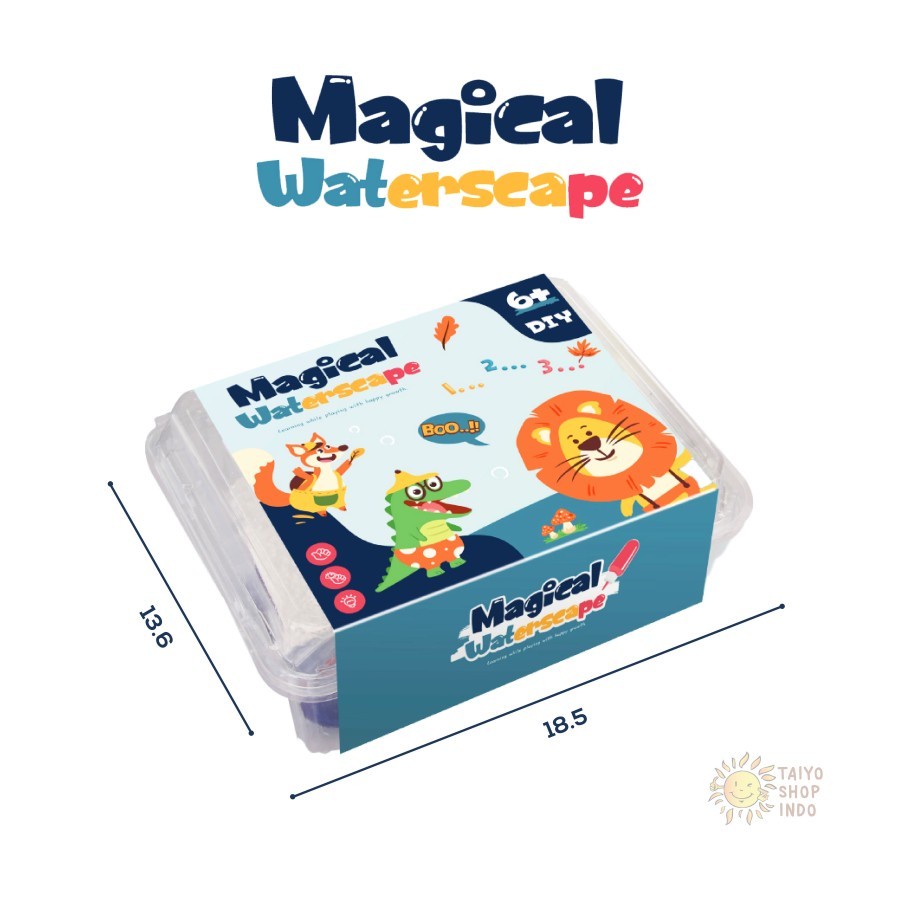 Magical Waterscape Mainan Jelly Cetak Warna DIY Mainan Edukasi Anak Mainan Montessori Anak Mainan Prakarya Anak