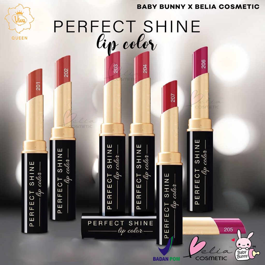 ❤ BELIA ❤ VIVA Queen Perfect Shine Lip Color Lipstik Lipstick 2.5g shades 201 - 210