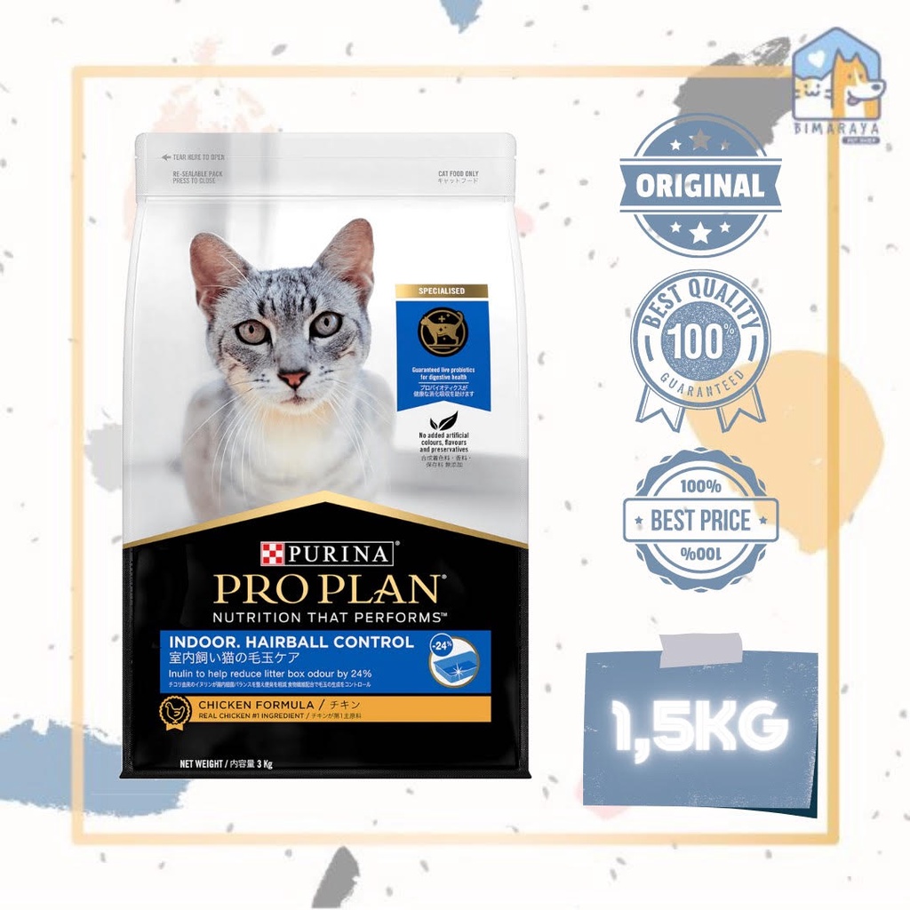 PROPLAN INDOOR HAIRBALL CONTROL (CHICKEN) 1,5KG FRESHPACK