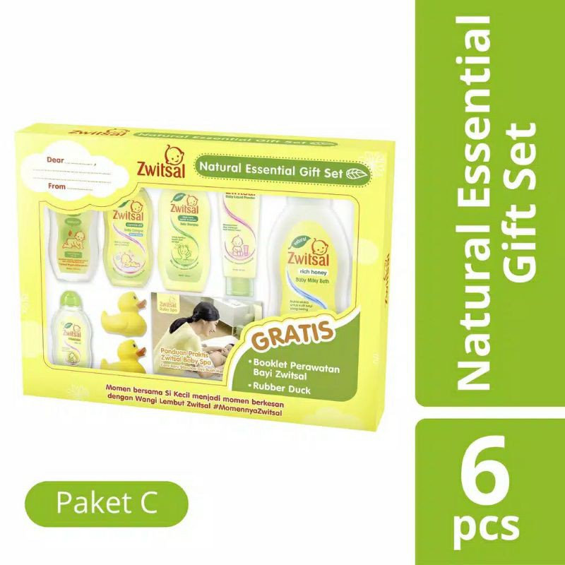 Paket Zwitsal Natural Essential Gift Set Box Kado Bayi-1