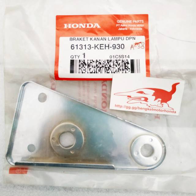 Kupingan Reflektor Braket Lampu Depan Megapro Kanan Kiri Ori AHM 61313KEH930