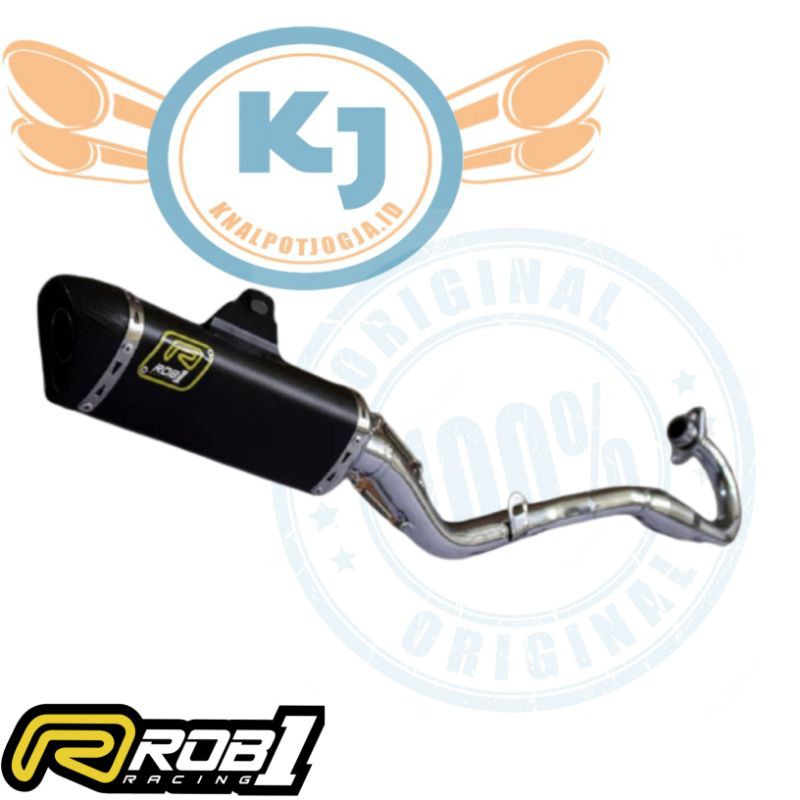 Knalpot Rob1 Rcb1 Klx Dtracker 150 Oval Crom Original Racing Jogja Knalpo Rcb Asli 100%