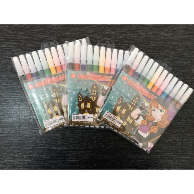 

Spidol Kecil Snowman 12 Warna / Snowman Marker Pencil Type