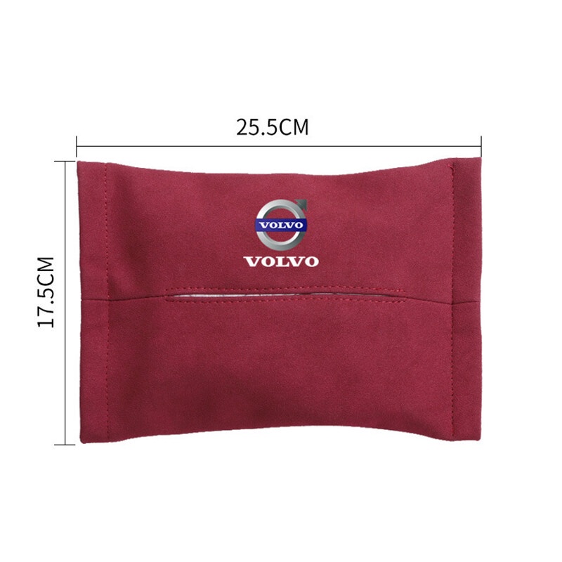 1PC for Volvo V70 V70xc S40 XC90 S60 S60L S70 S80 XC60 V40 V50 XC70 XC80 Car Tissue Bag Paper Extraction Seat Hanging Tissue Box Creative Armrest Box Interior