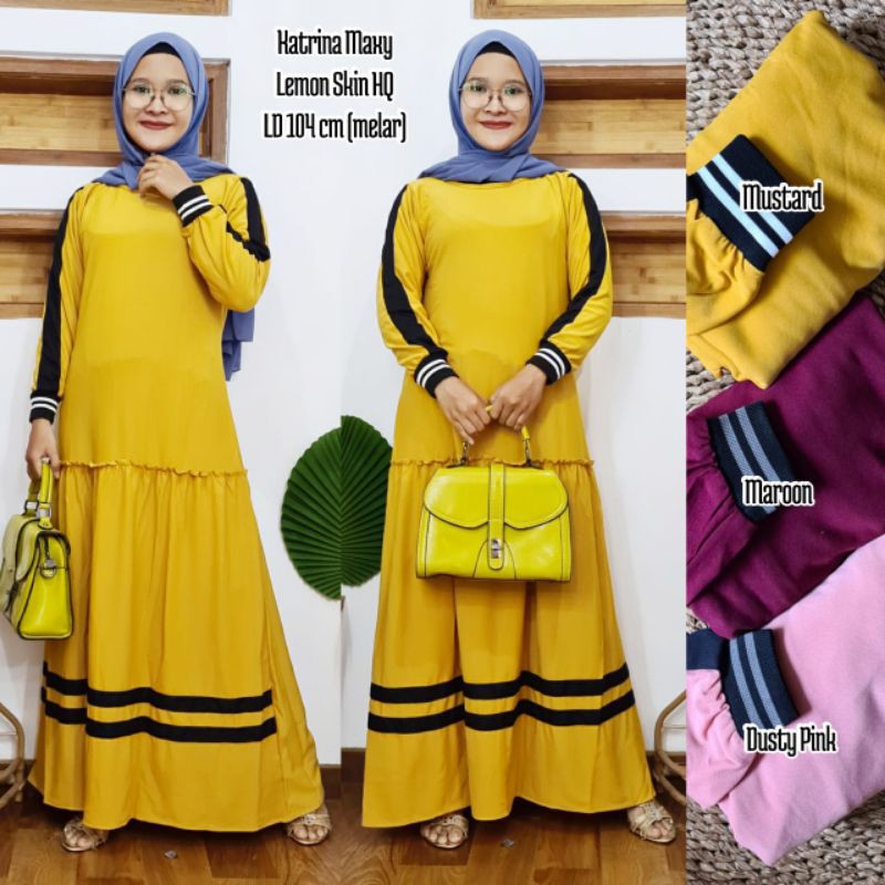Gamis lemon skin @75K min 2pcs