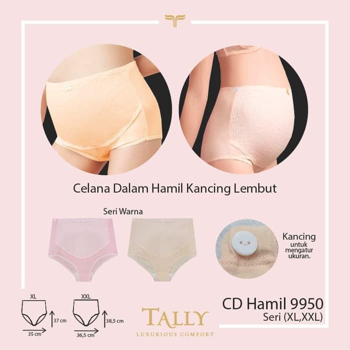 [GROSIR] CD Hamil Celana Dalam Hamil Kancing Lembut Tally 9950 - XL