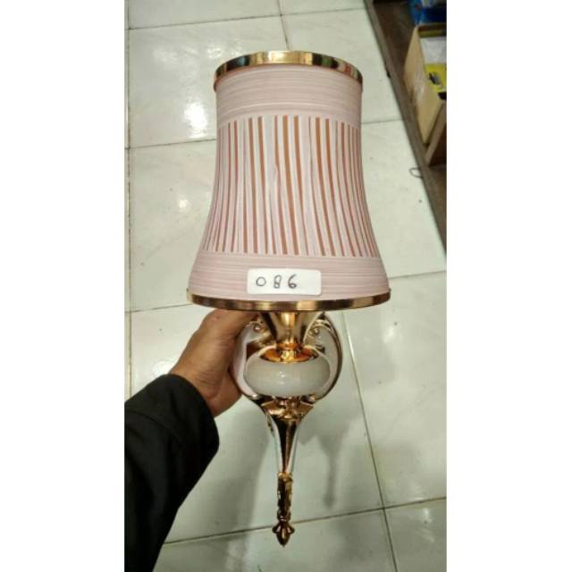 Lampu dinding cantik minimalis hias rumah modern mewah gold 086