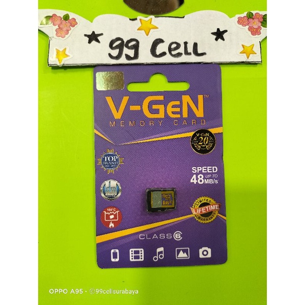 Memory VGEN 4GB | 8GB | 16GB | 32GB Class 6 GARANSI RESMI (100% Original)