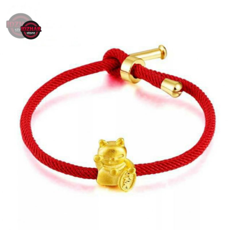 Gelang Serut Polos Gelang Emas Lucky Cat Perhiasan