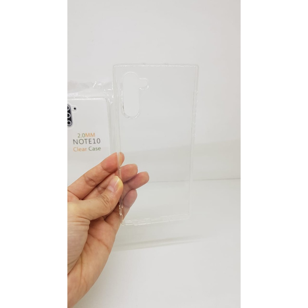 Soft Case Transparan Samsung Note 10 6.3 Inchi Clear Ultra Thin TEBAL 2.0mm SUPER CLEAR