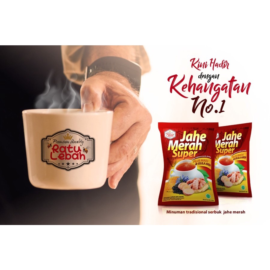 

Jahe Merah Super GULA AREN RATU LEBAH plus Madu Habbats & Gingseng