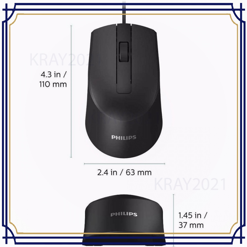 Mouse M104 Wired Optical 1000 DPI - SPK7104
