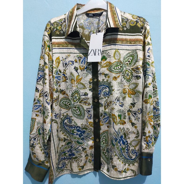 Zara Kemeja Satin Original