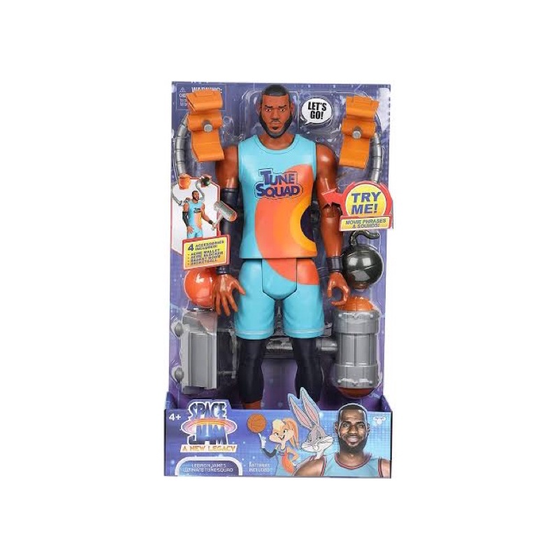 Space Jam A New Legacy Figure Lebron James Ultimate Tune Squad Light & Shoot - Mainan Anak Space Jam