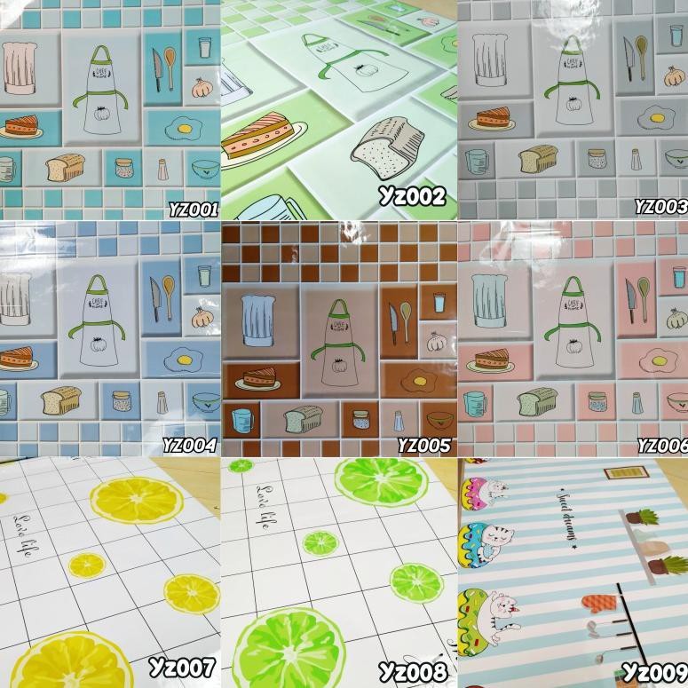 DISKON !!! Sticker Dapur &amp; Kamar Mandi ANTI AIR, ANTI MINYAK Uk 60CM X 5M TERMURAH