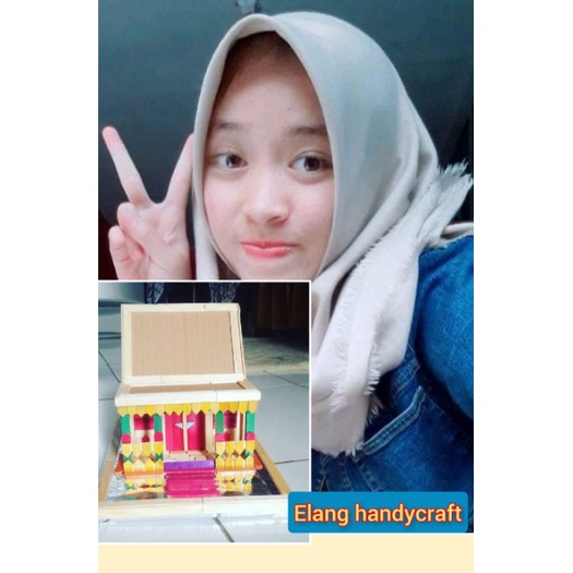 miniaturRumahAdat Betawi bahan kardus