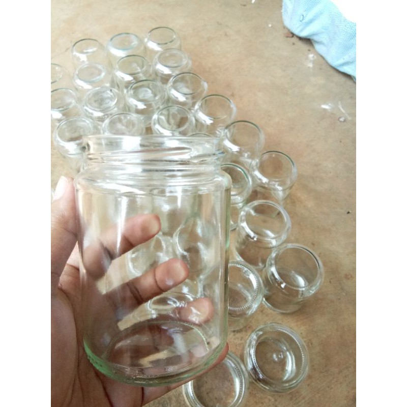 Toples selai Toples tempat ikan cupang/Botol kaca ikan cupang/ikan hias ikan gupy