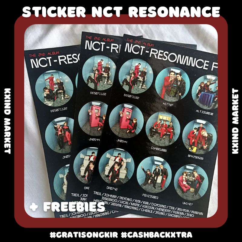 Sticker NCT RESONANCE PT 2 / album nct / album nct Resonance PT 2 / album resonance / nct goods