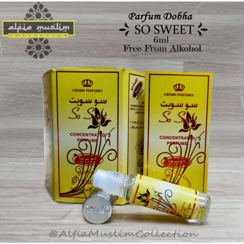 Dobha 6ml parfum minyak wangi nol alkohol